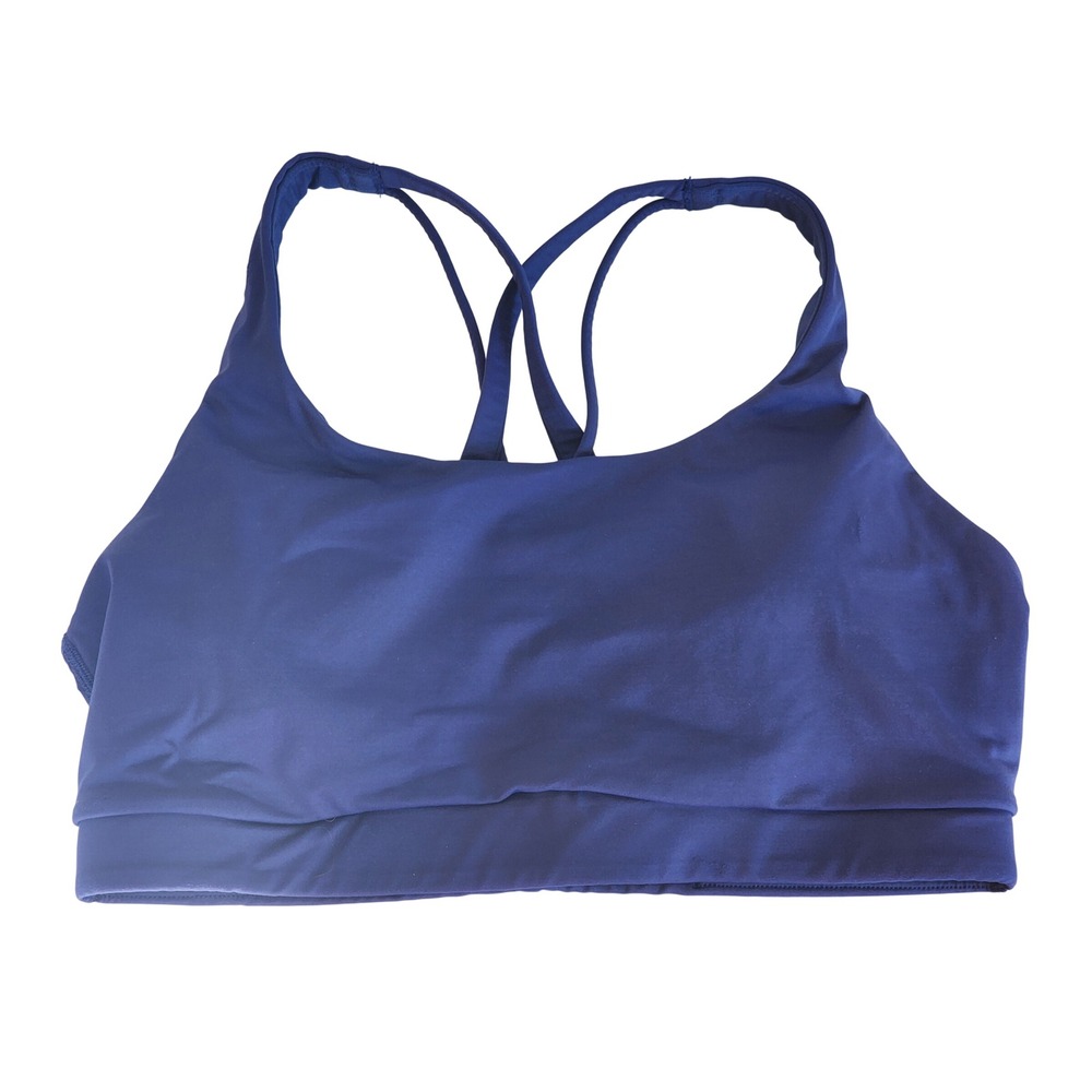 Lululemon Free To Be Bra Wild Royal Blue Strappy Sports Bra LW2DUGS M